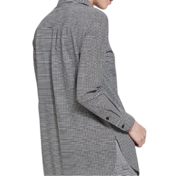 LYSSE New York Schiffer Long Sleeve Houndstooth Tunic Blouse Women's Size L - Picture 2 of 16